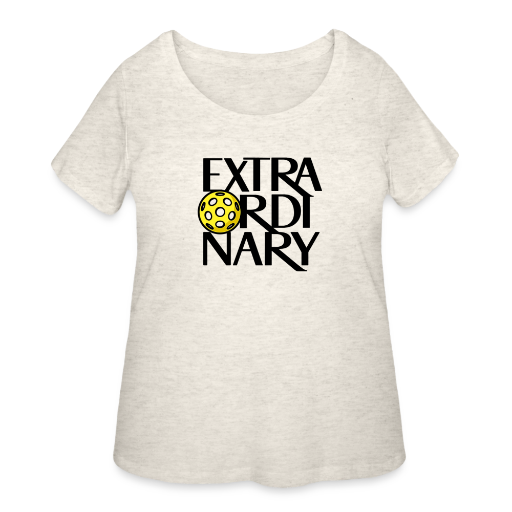 Women's Curvy-Fit Pickleball T-Shirt in white