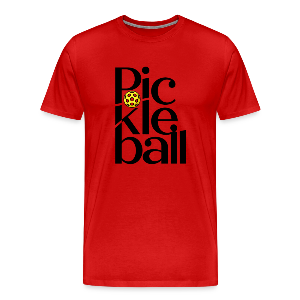 Men's Premium Pickleball T-Shirt in sun yellow