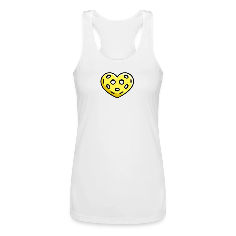 Women's Pickleball Performance Racerback Tank in charcoal