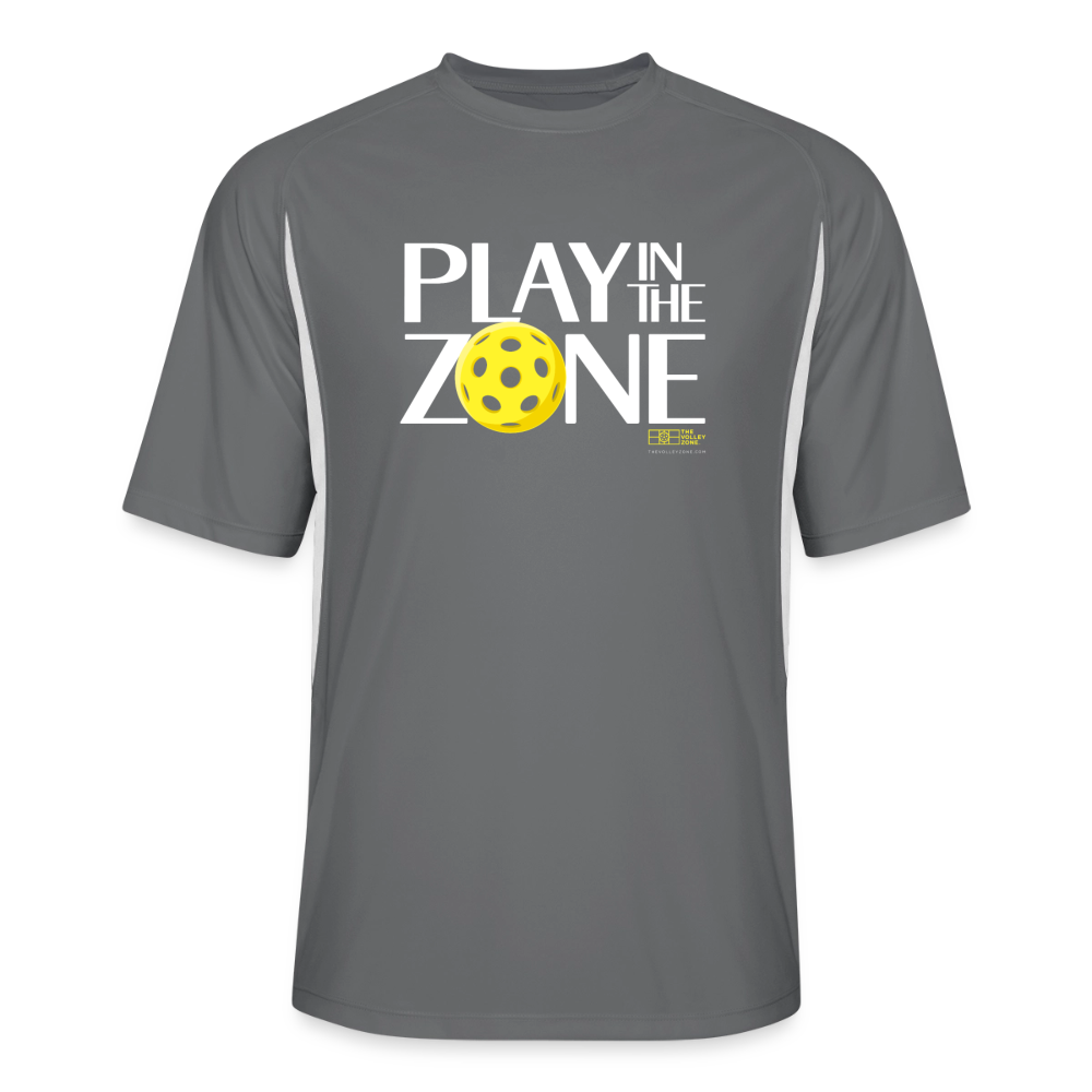 Men's Cooling Pickleball Jersey in black/white