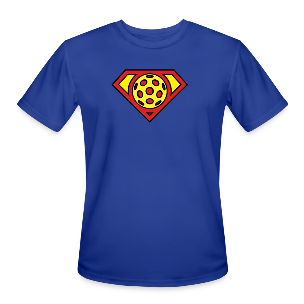 Men's Moisture-Wicking Pickleball T-Shirt in royal blue
