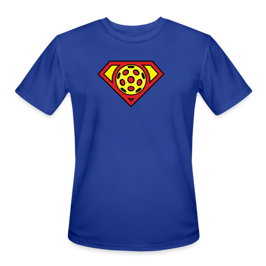 Men's Moisture-Wicking Pickleball T-Shirt in royal blue