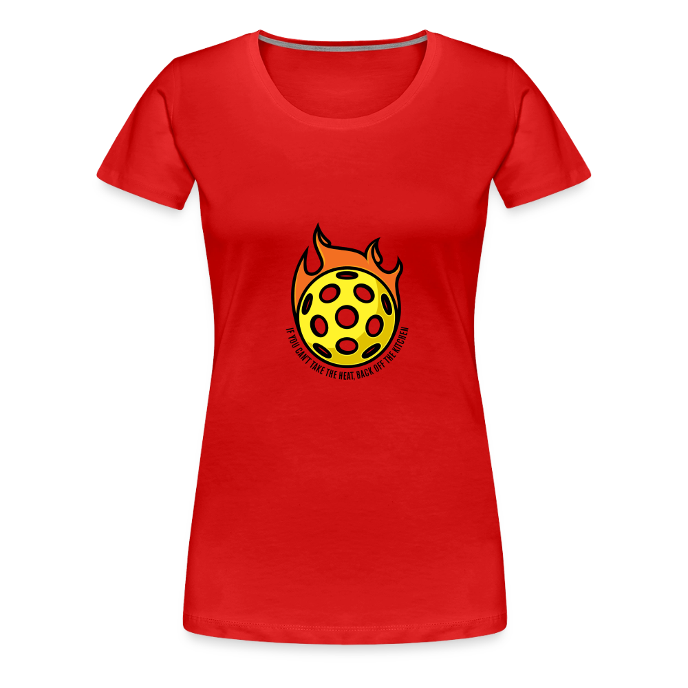 Women's Premium Pickleball T-Shirt in dark pink