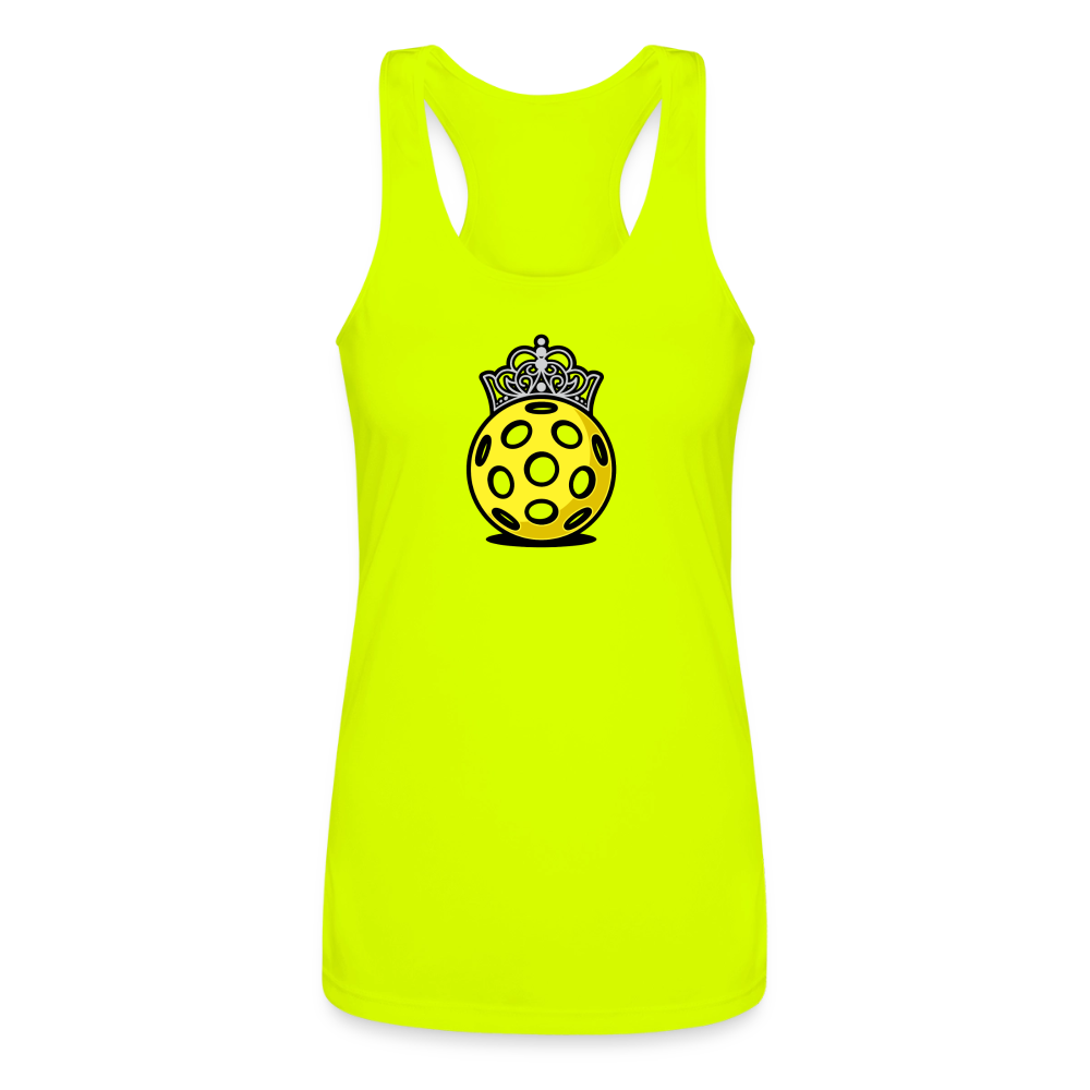 Women's Pickleball Performance Racerback Tank in charcoal