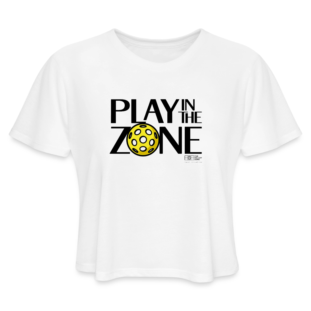 Women's Pickleball Cropped T-Shirt in dust