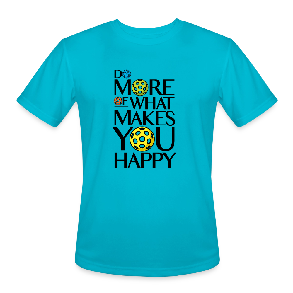 Men's Moisture-Wicking Pickleball T-Shirt in turquoise