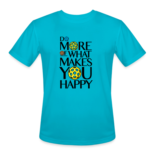Men's Moisture-Wicking Pickleball T-Shirt in turquoise