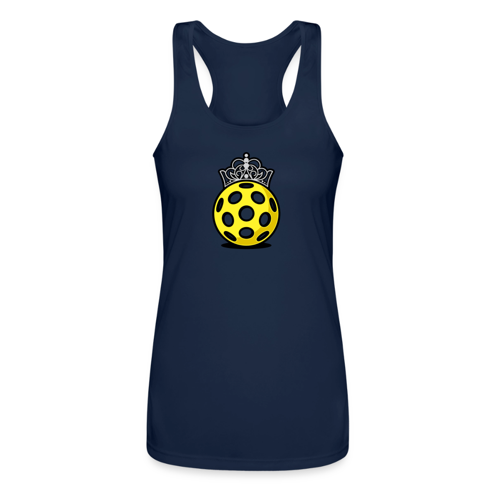 Women's Pickleball Performance Racerback Tank in charcoal