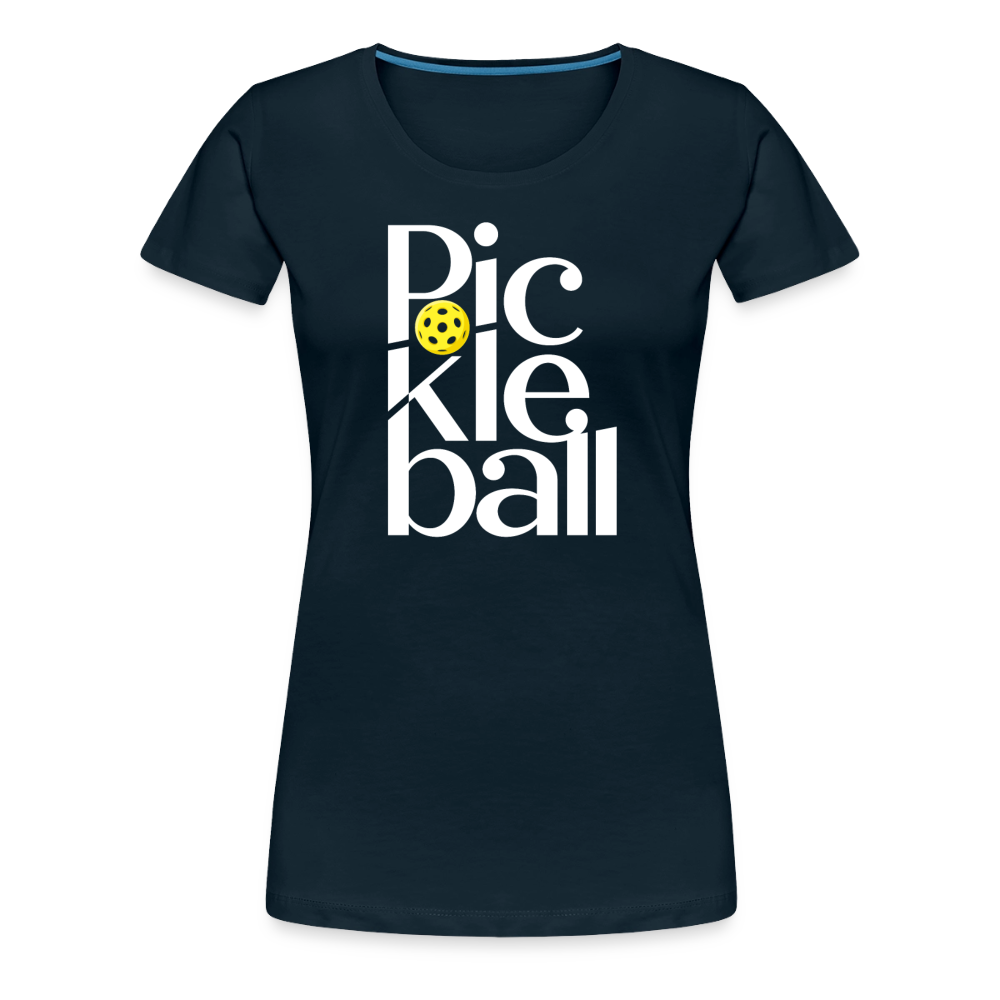 Women's Premium Pickleball T-Shirt in teal