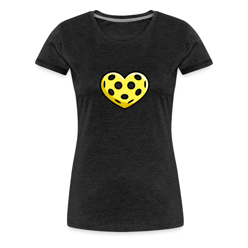 Women's Premium Pickleball T-Shirt in charcoal grey