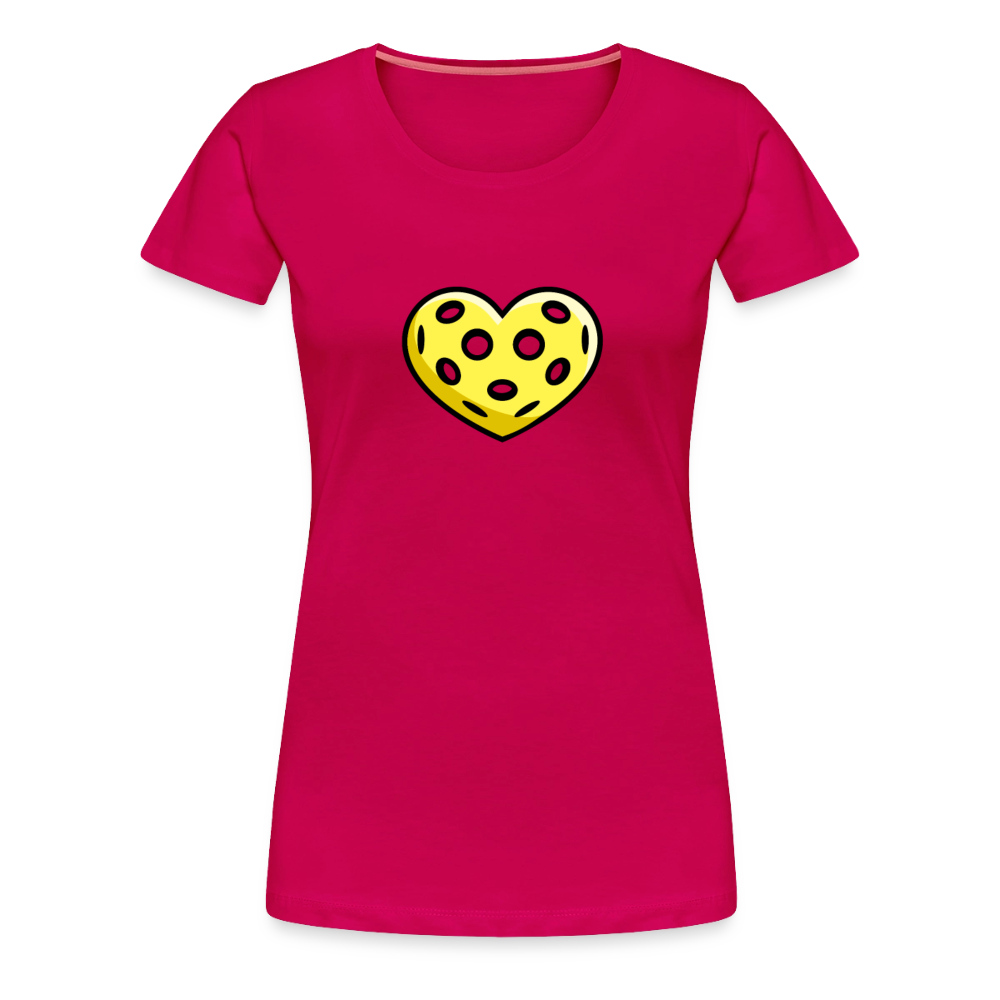 Women's Premium Pickleball T-Shirt in charcoal grey