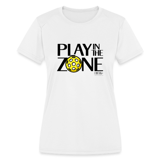 Women's Moisture-Wicking Pickleball T-Shirt in white