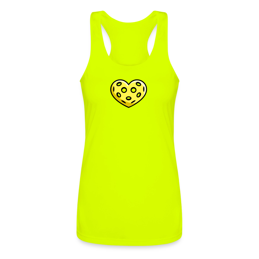 Women's Pickleball Performance Racerback Tank in charcoal