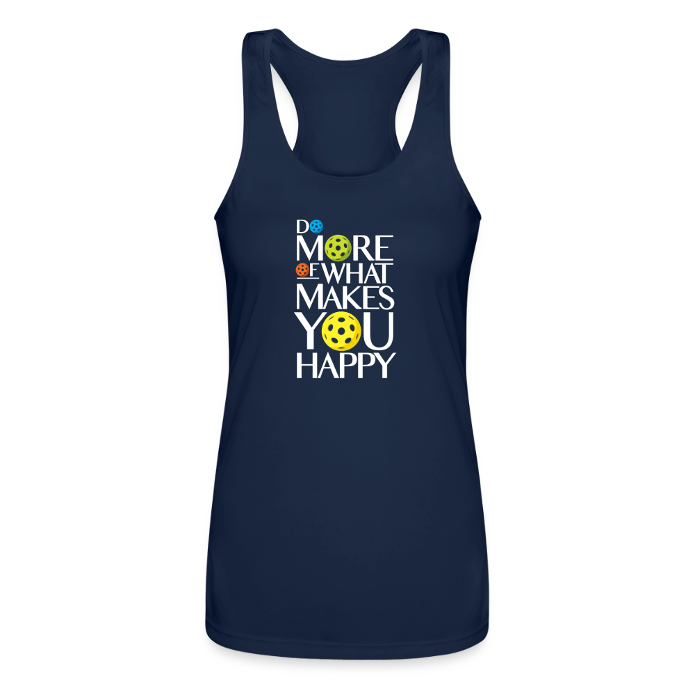 Women's Pickleball Performance Racerback Tank in navy