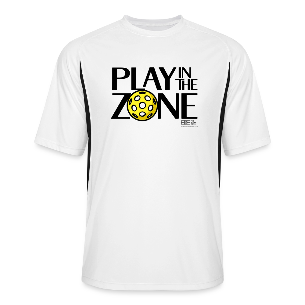 Men's Cooling Pickleball Jersey in white/black