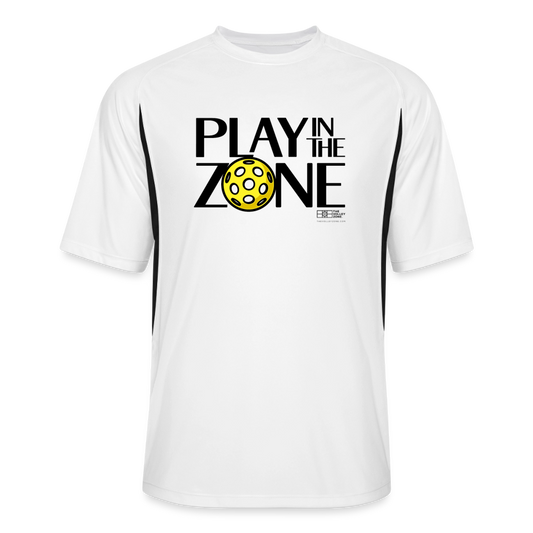 Men's Cooling Pickleball Jersey in white/black