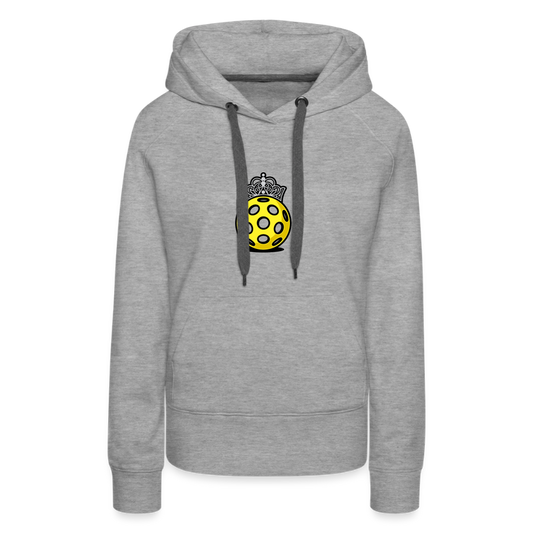 Women's Premium Pickleball Hoodie in heather grey