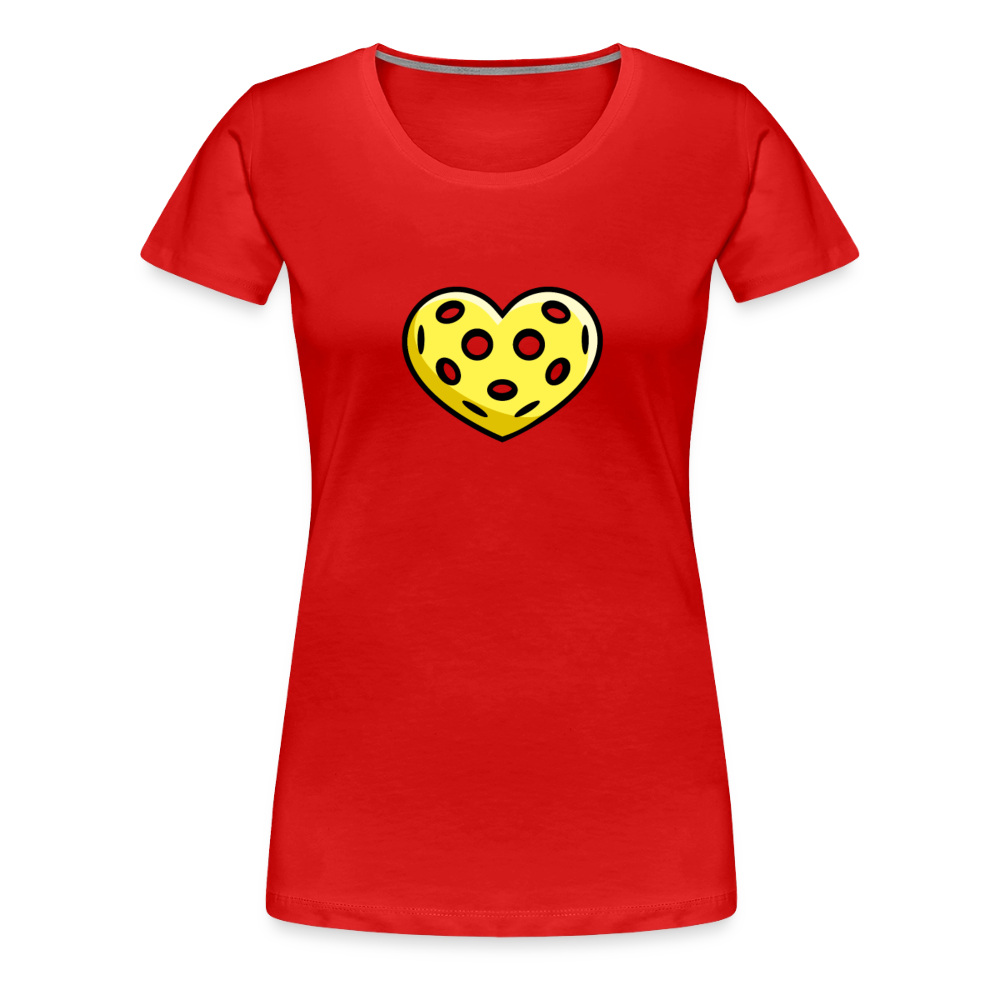 Women's Premium Pickleball T-Shirt in dark pink