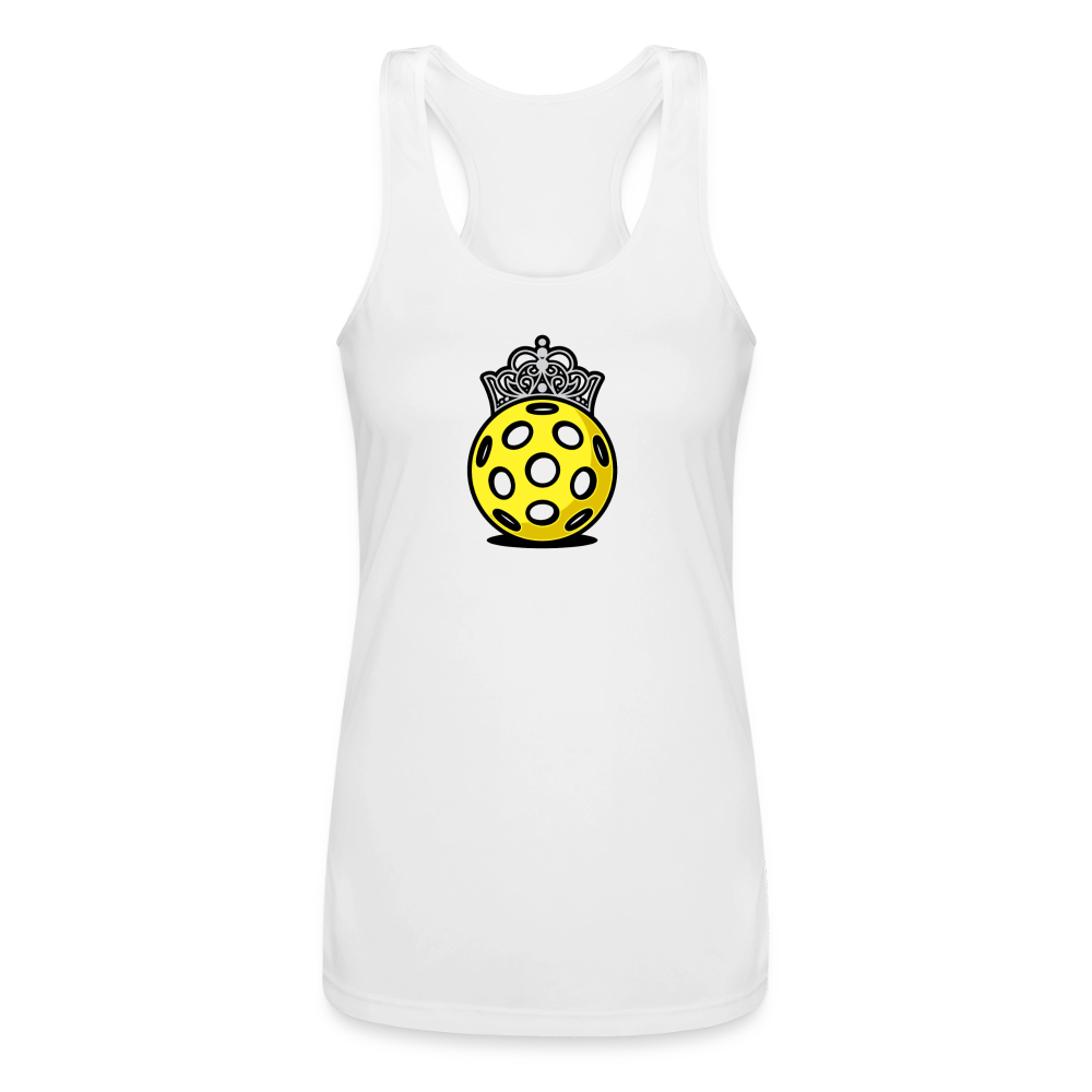 Women's Pickleball Performance Racerback Tank in charcoal