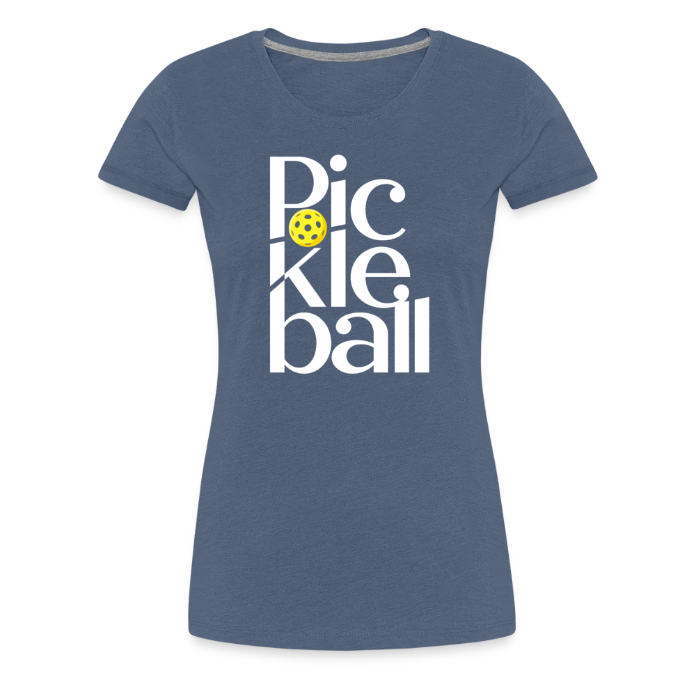 Women's Premium Pickleball T-Shirt in teal