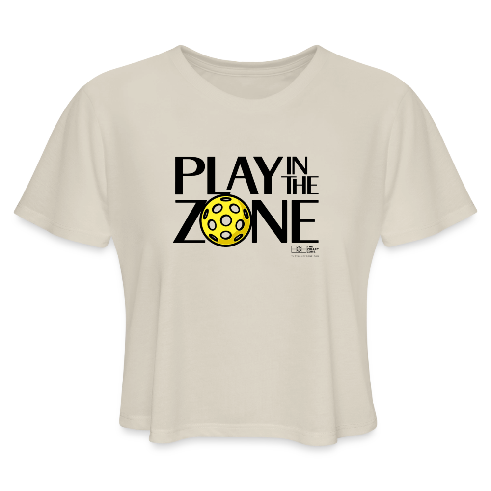 Women's Pickleball Cropped T-Shirt in dust