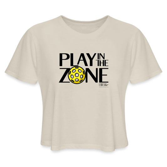 Women's Pickleball Cropped T-Shirt in dust