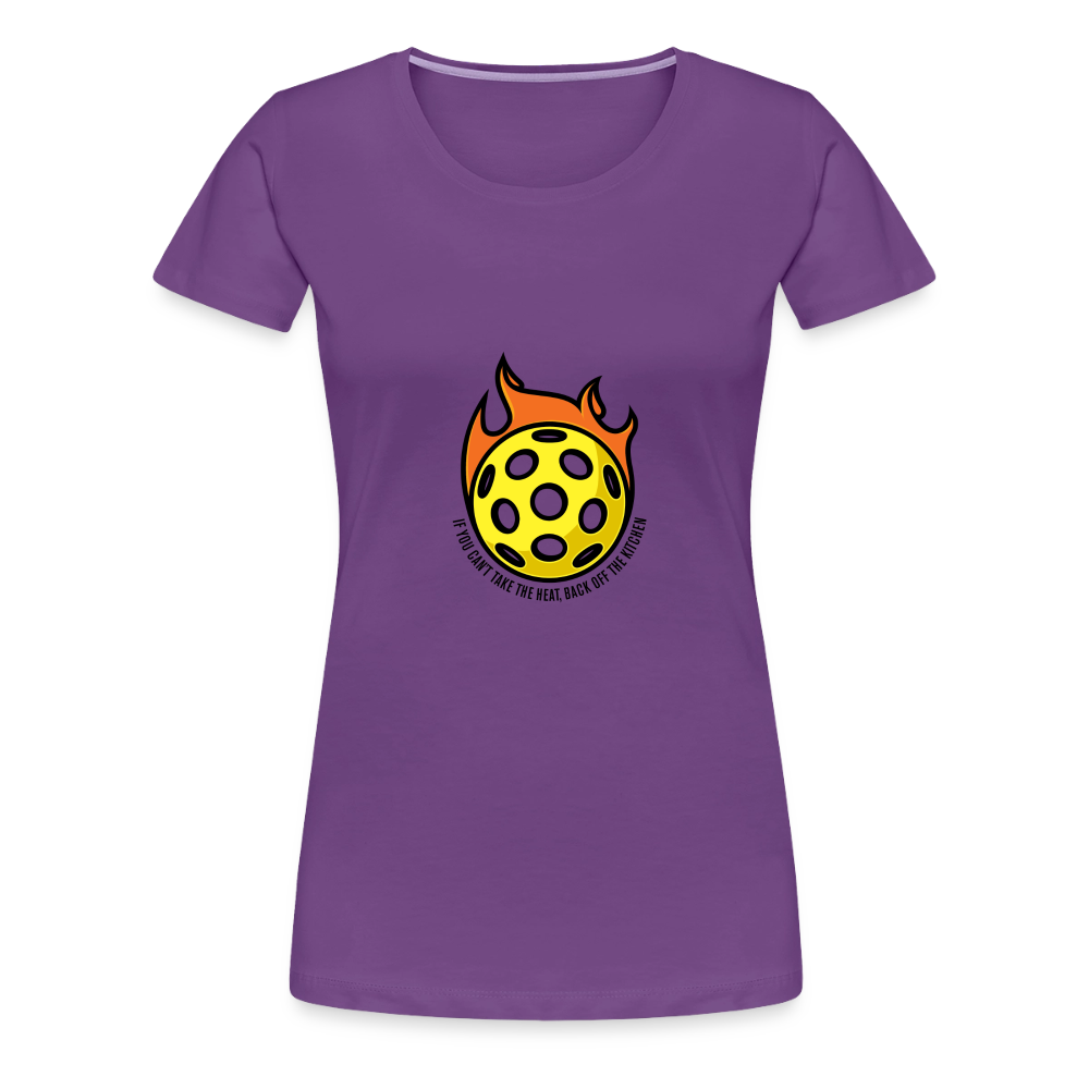 Women's Premium Pickleball T-Shirt in dark pink