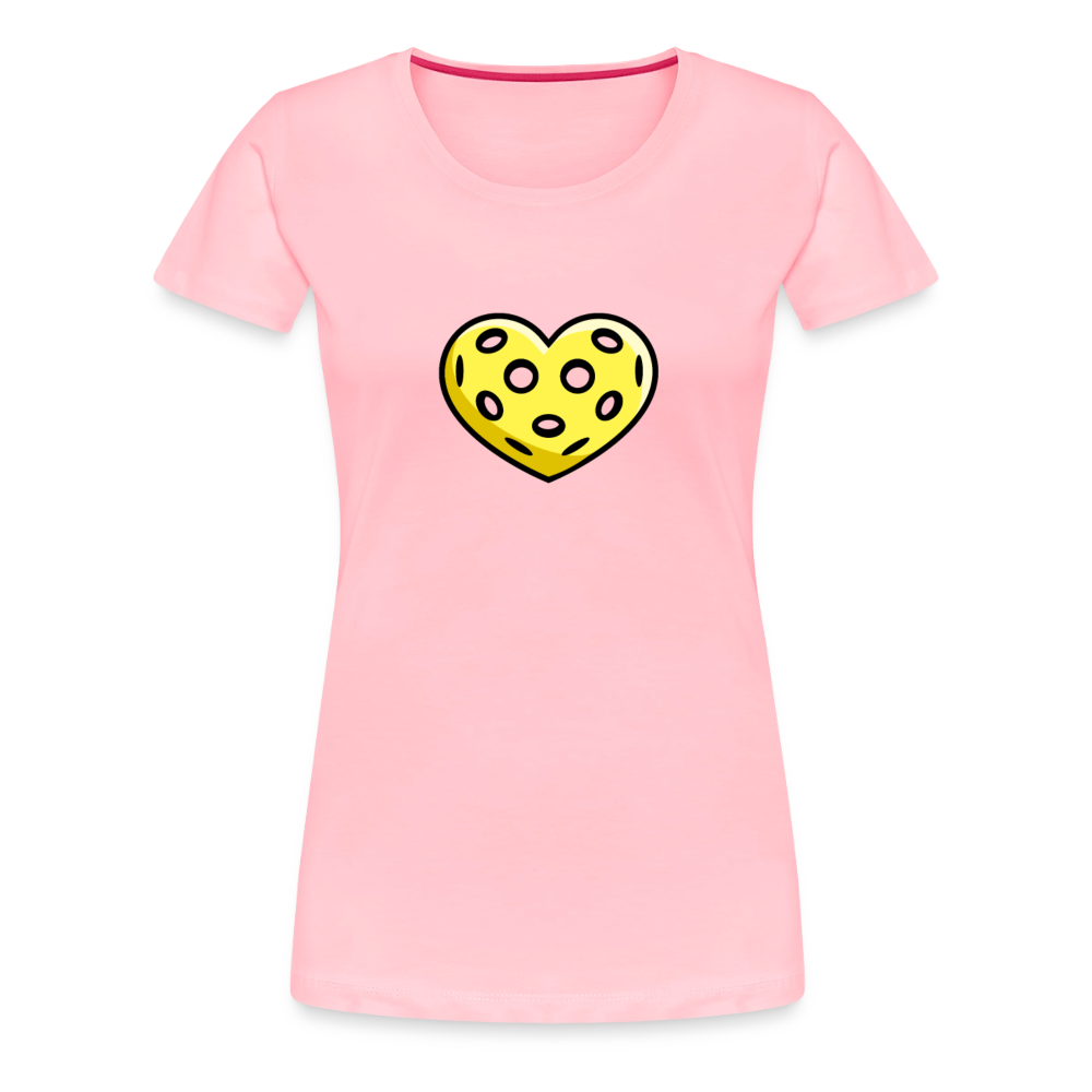 Women's Premium Pickleball T-Shirt in dark pink