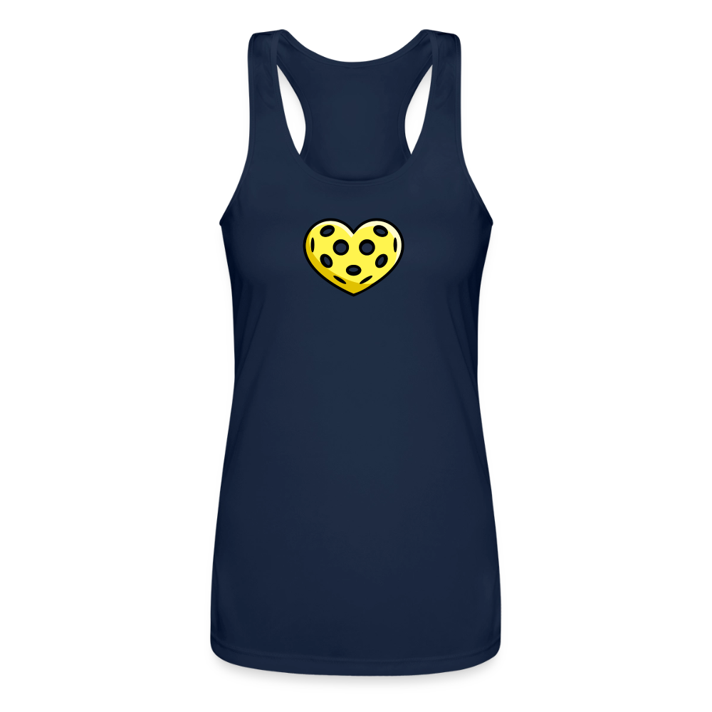 Women's Pickleball Performance Racerback Tank in charcoal