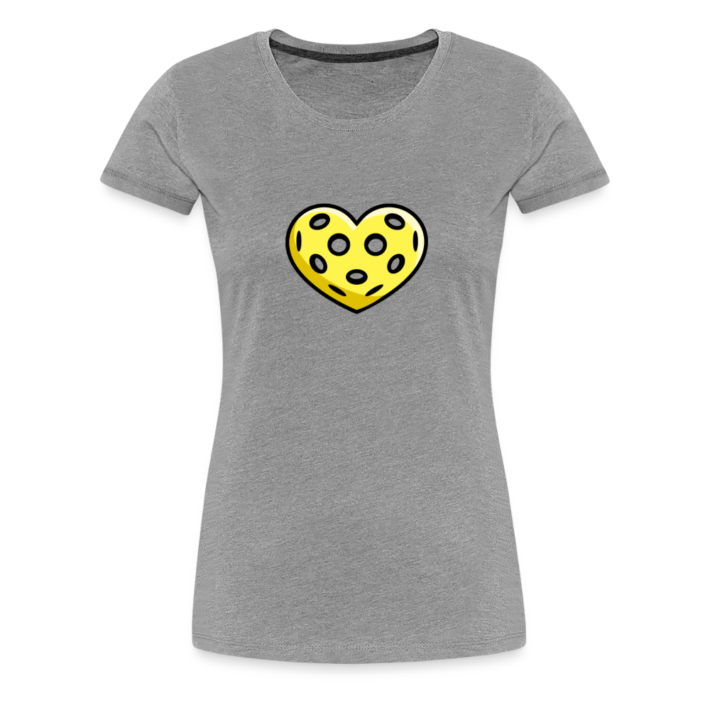 Women's Premium Pickleball T-Shirt in charcoal grey