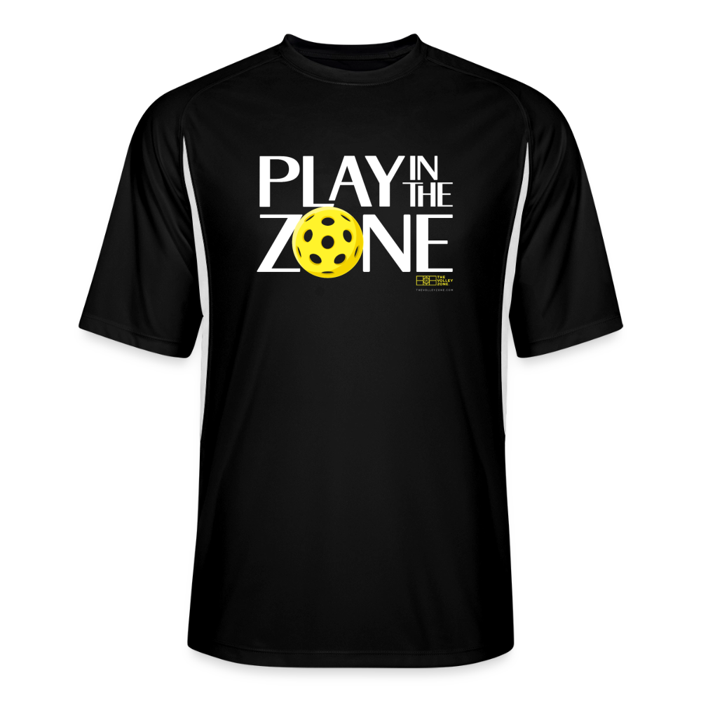 Men's Cooling Pickleball Jersey in black/white