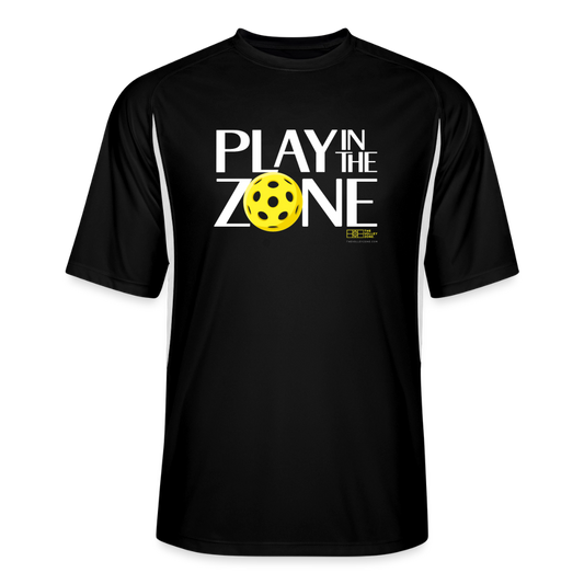 Men's Cooling Pickleball Jersey in black/white